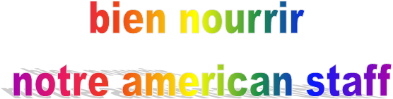 bien nourrir 
notre american staff